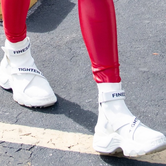 The Kooples x Slick Woods high top trainers luxury designer platform sneakers 40 - Picture 4 of 9
